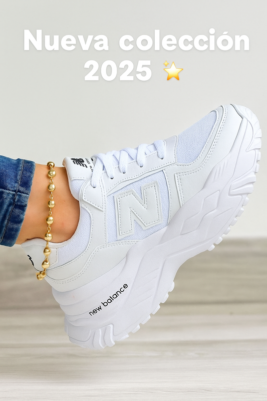 New Balance Suela Alta Blanco Dama